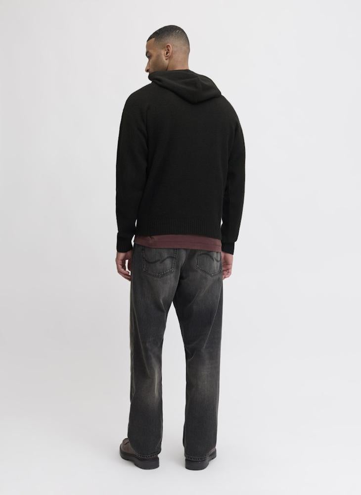 JACK & JONES Logo Regular Fit Knitted Pullover Hoodie - Image 2