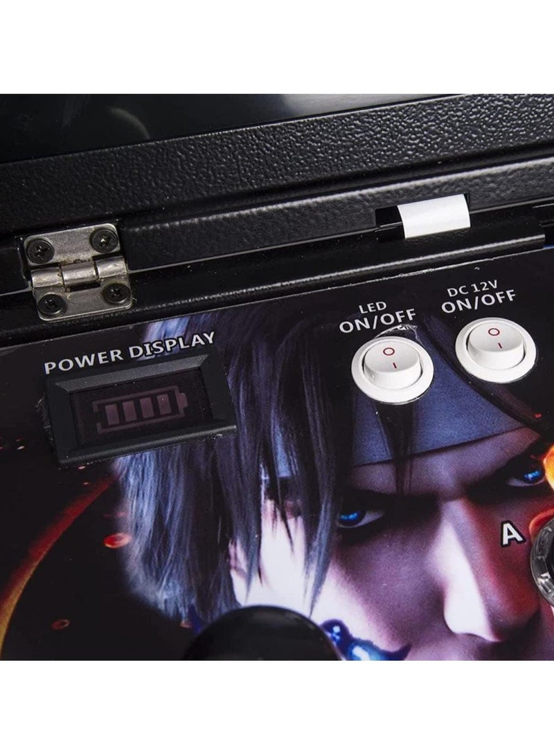 Portable Arcade Game Console 14-Inch Metal Suitcase - Supports 3D & 2D Games, Multifunction Retro Gaming Console with Built-in Games - Image 5