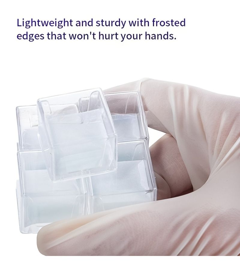 Microscope Cover Glass 18x18 Cover Slips High Definition Clear Visibility High Light Transmittance 200 Pieces - Image 1