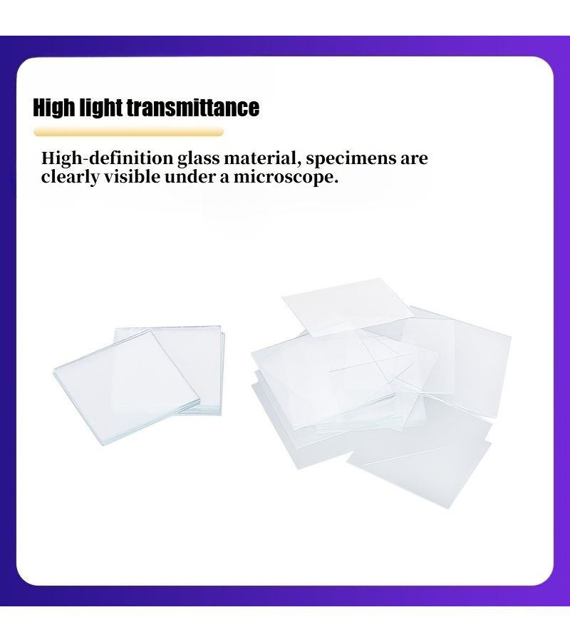 Microscope Cover Glass 18x18 Cover Slips High Definition Clear Visibility High Light Transmittance 200 Pieces - Image 4