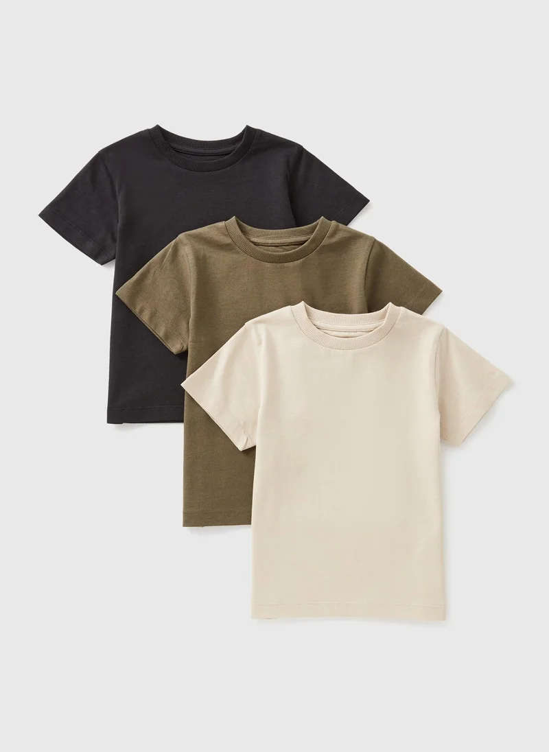 Matalan 3 Pack Boys Multicolour T-Shirts