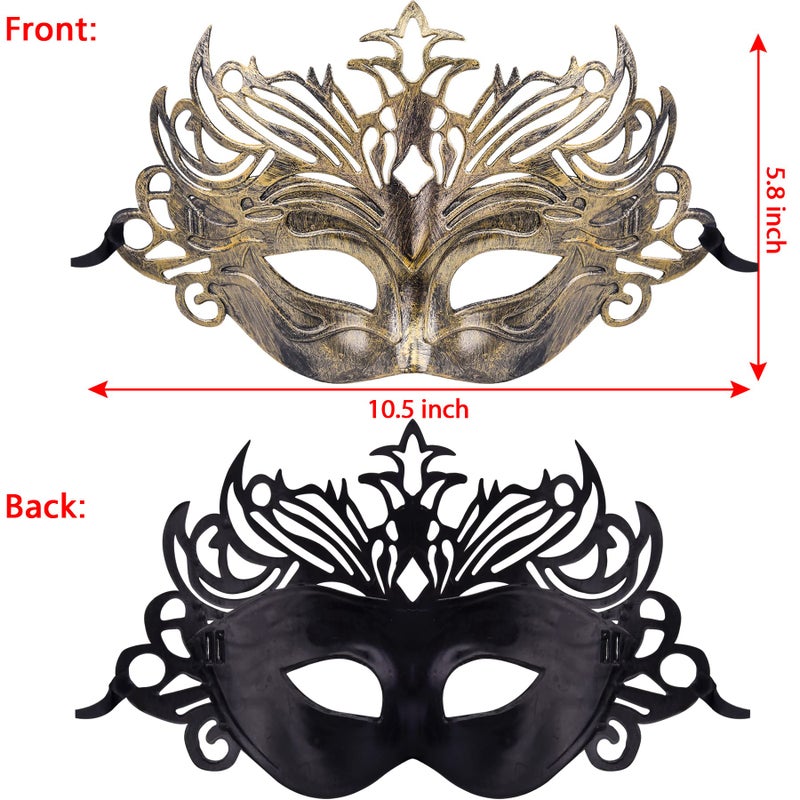 FEQO 32 Pieces Masquerade Masks Vintage Antique Venetian Masks Masquerade Party Mask - Image 2