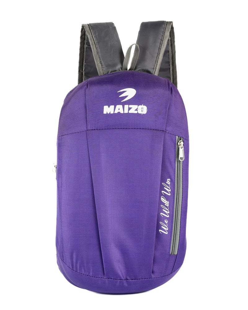 Maizo 10 Ltrs (7 Cms) Standard Backpack Bag (Purple), Small Size - Image 1