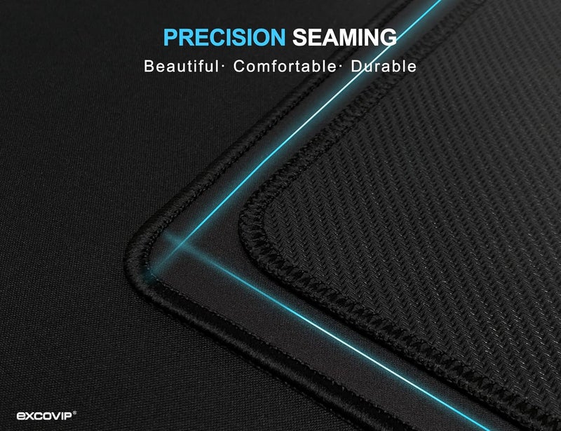 excovip Large Gaming Mouse Pad, Long Xxl Mousepad, Extended Cloth Mouse Pad/Desk Mat With Stitched Edges For Gamer, Office, Home, 35.4X11.8" Black - Image 3