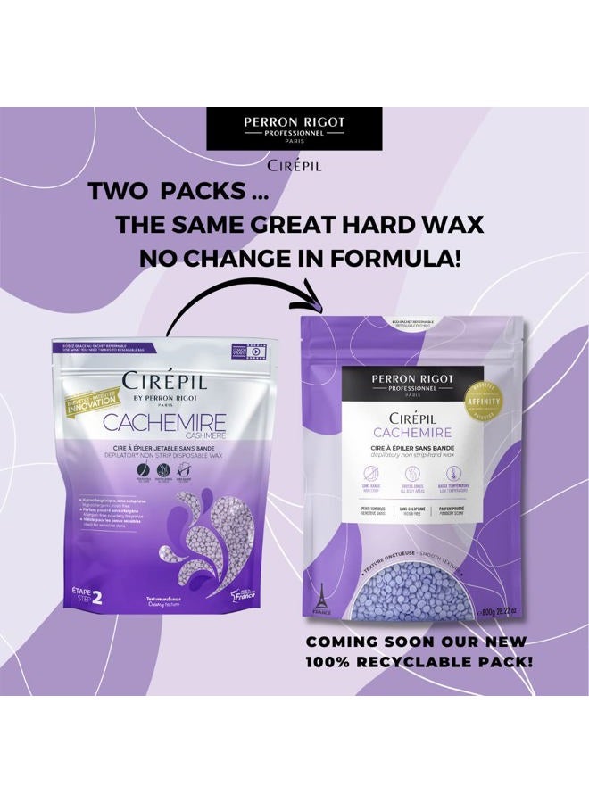 cirepil Cashmere Dipilatory Non-strip Disposable Wax Refill Bag, 800g/28.22oz - Image 2