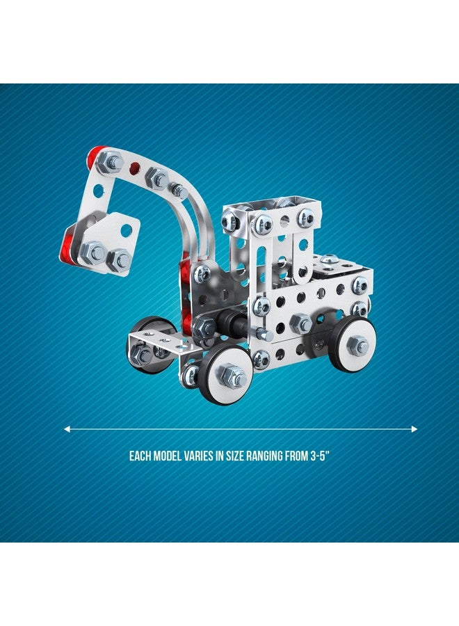 Schylling مجموعة بناء ميكانيكية من شيلينغ ستيل ووركس - مجموعة بناء من الصلب - تشمل 300 قطعة، أدوات، وتعليمات لصنع 10 نماذج مختلفة - للأعمار من 8 سنوات وما فوق - Image 5