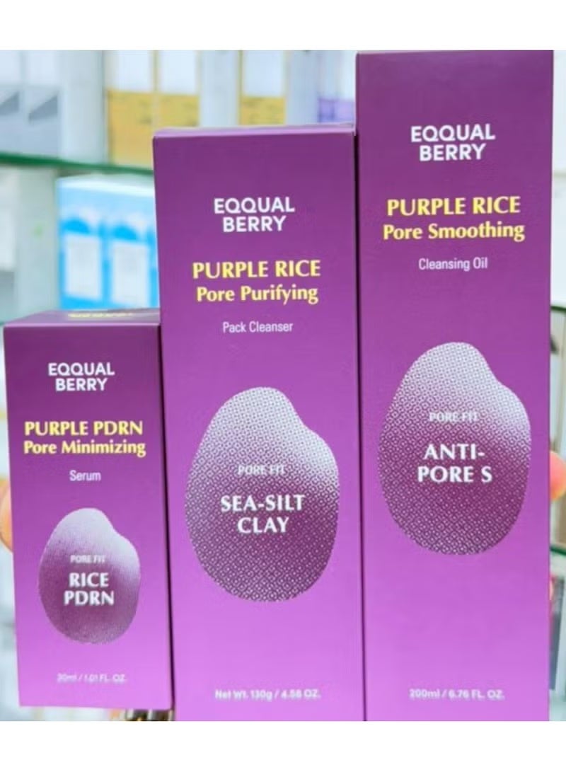 إيكوالبيري مجموعة إكوالبيري للأرز الأرجواني لتصغير المسام وتنعيمها - Image 1