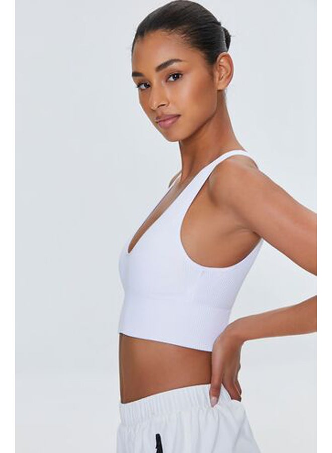 FOREVER 21 حمالة صدر رياضية طويلة بدون خياطة  - Image 2