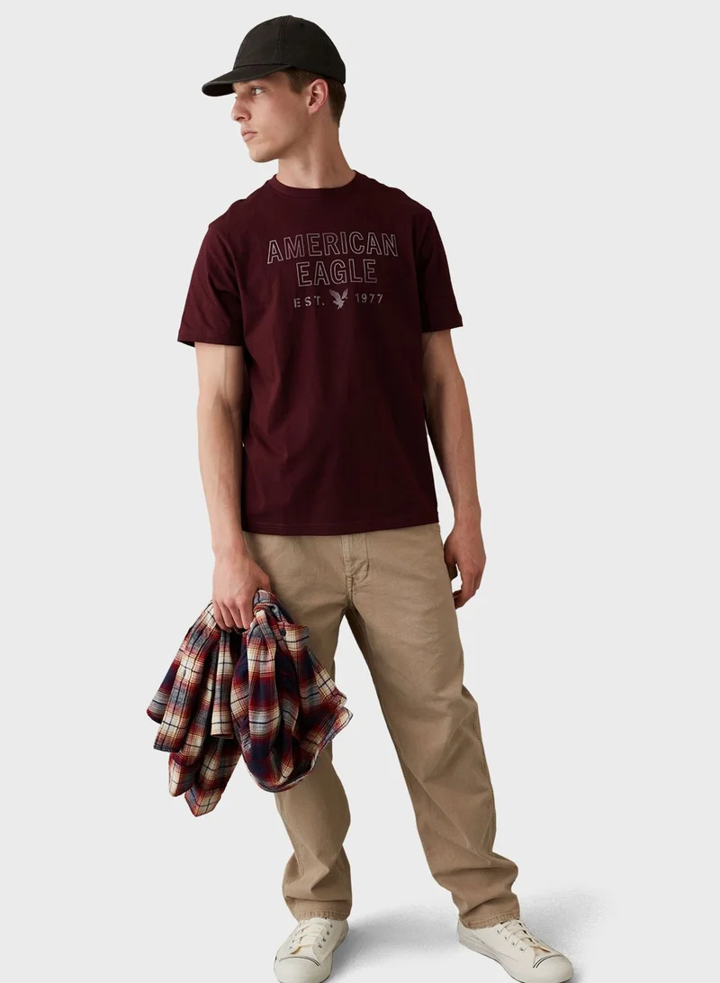 American Eagle Graphic Crew Neck T-Shirt
