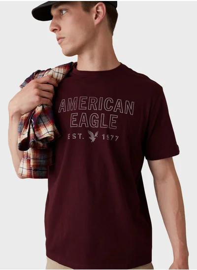 American Eagle Graphic Crew Neck T-Shirt