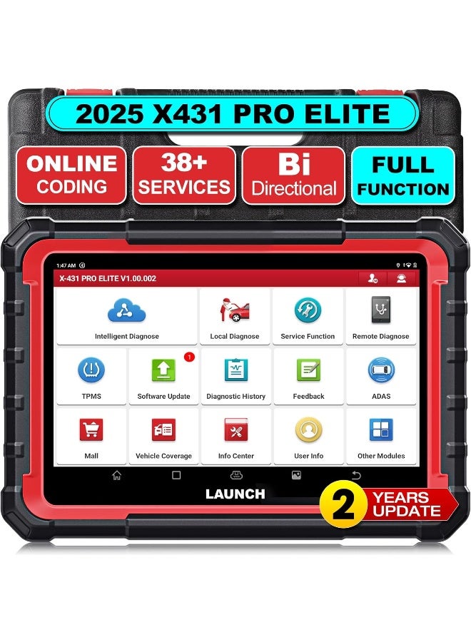 Launch LAUNCH 2024 X431 Pro Elite OBD2 Auto Diagnostic Tool - Image 1