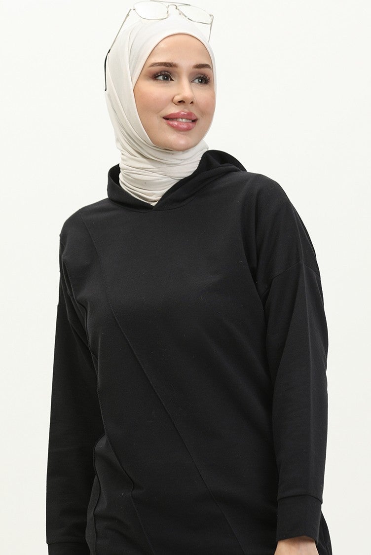Sefa Merve Double Tracksuit 23009-02 Black - Image 3