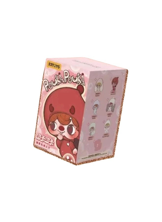 general POUKAPOUKA vinyl plush blind box cute character model collection decorative toys gifts for family and friends - Image 1