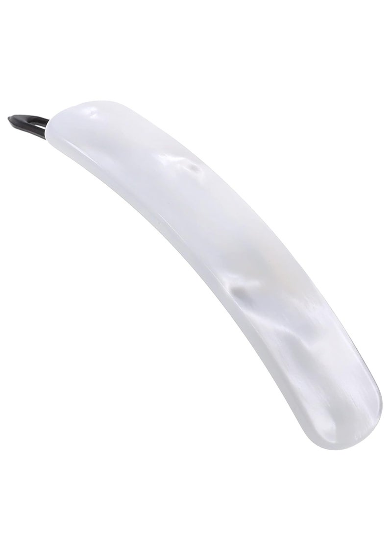 CAMILA - Camila Paris CP3361 French Hair Barrette Clip for Girls, Handmade, White, Metal-Free Closure Strong Hold Grip Hair Clips for Women, No Slip and Durable Styling Girls Hair Accessories, Made in France - Image 1