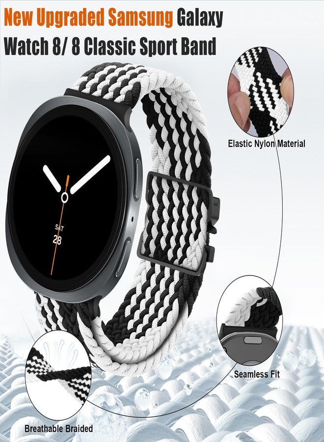ZOOROO Braided Band Compatible with Samsung Galaxy Watch 8 40mm 44mm/ 8 Classic 46mm, Adjustable Parachute Buckle Stretchy Nylon Sport Strap for Men Women, S/M (Not for Galaxy Watch Ultra) - Image 4