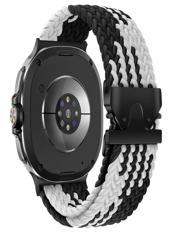 ZOOROO Braided Band Compatible with Samsung Galaxy Watch 8 40mm 44mm/ 8 Classic 46mm, Adjustable Parachute Buckle Stretchy Nylon Sport Strap for Men Women, S/M (Not for Galaxy Watch Ultra) - Image 1