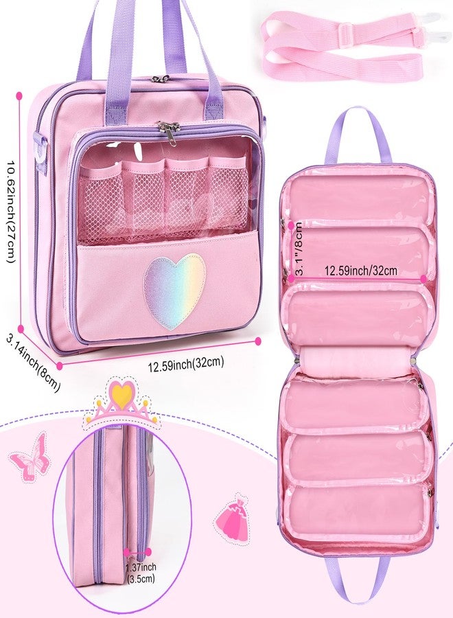 Craflakow Doll Carrying Bag Compatible with LOL Surprise Dolls, Storage Organizer Compatible with Barbie Dolls 6-12Inch, Multiple Pockets for Accessories(Bag only) - Image 4