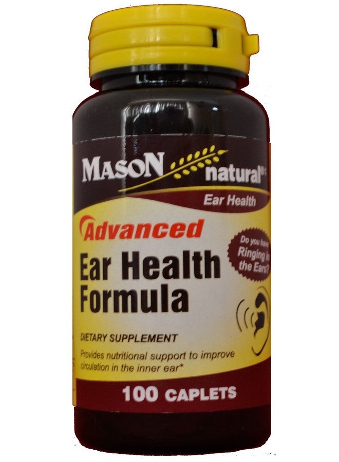 Mason Natural Advance Ear Health Formula Bioflavonoids Plus 100 Caplets per Bottle Pack of 2 Total 200 Caplets - Image 3