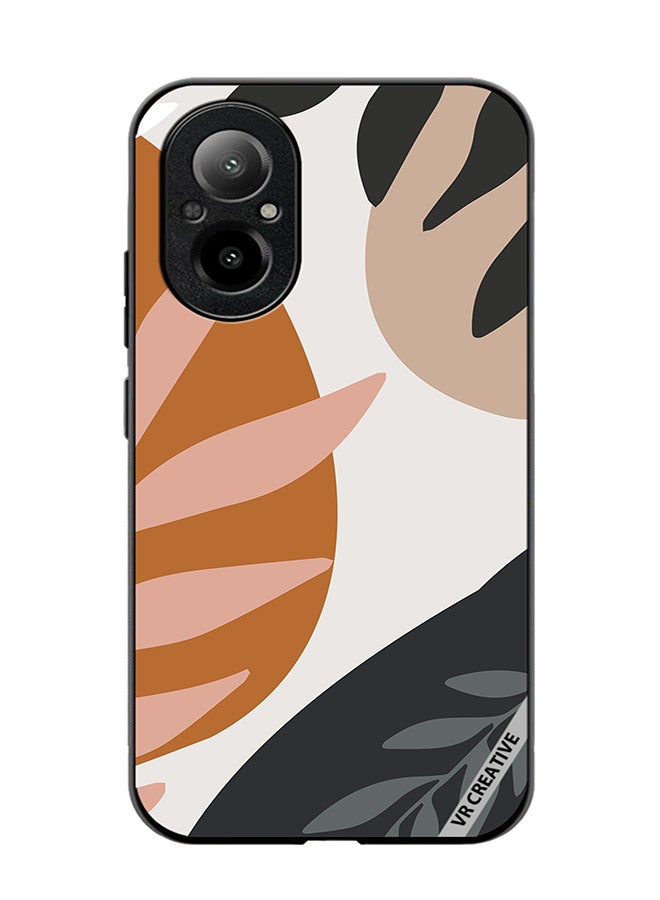 VR CREATIVE Protective Case Cover For Realme C67 4G Leaf Tropical Design Multicolour - Image 1