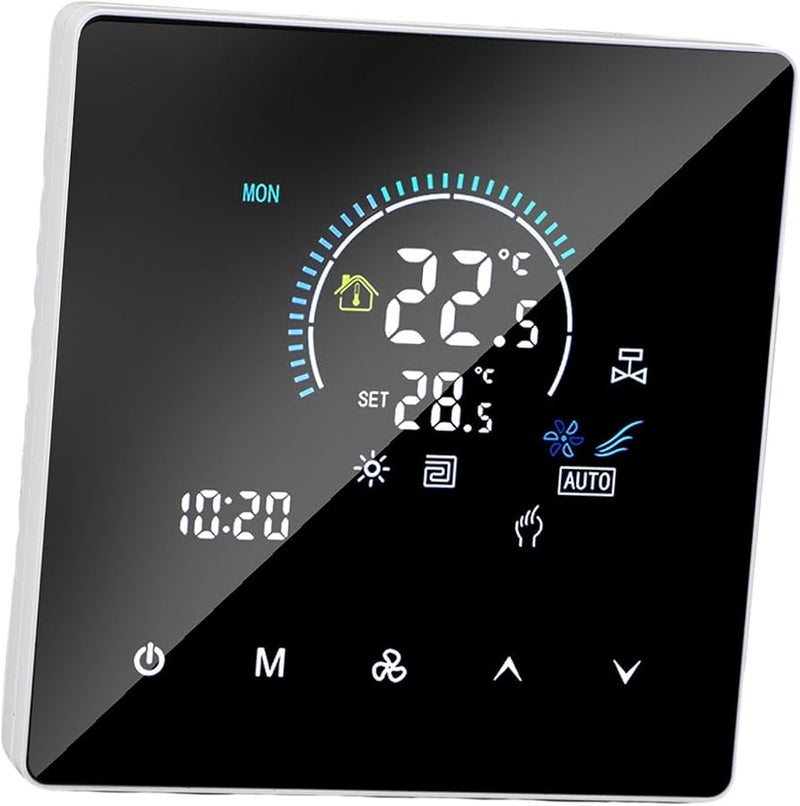 Smart WiFi Thermostat Touchscreen Color Display Programmable For Central Air Conditioning Heating Retardant PC Material - Image 4