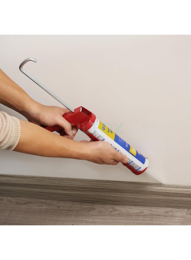 SILTOX Heavy Duty Sealant Caulking Gun Manual Applicator for Silicone, Adhesive & Sealant Cartridges | Smooth Trigger Mechanism | Anti-Drip Design | Durable Steel Frame | Professional Sealant Gun - Image 2