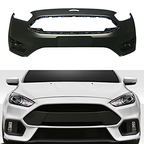 munirater Black Front Bumper Cover Replacement for 2015-2018 Focus S/se/sel/Titanium - Image 1