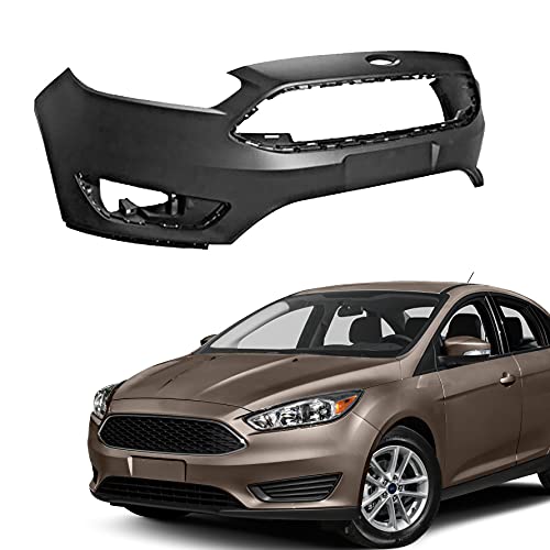 munirater Black Front Bumper Cover Replacement for 2015-2018 Focus S/se/sel/Titanium - Image 2