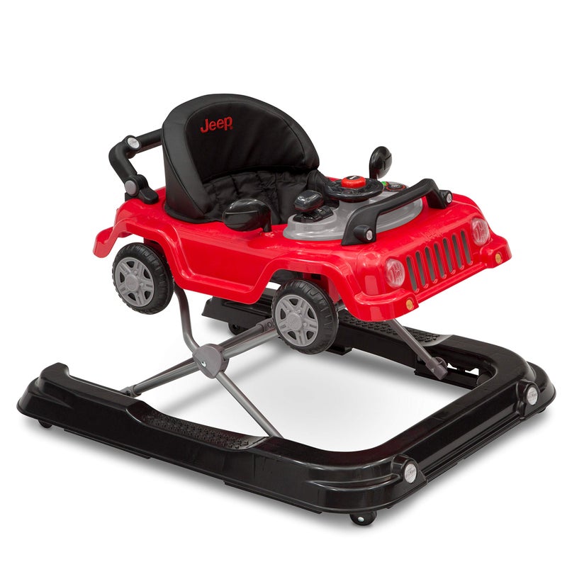 Delta CHILDREN Jeep Classic Wrangler 3-in-1 Grow with Me Walker by Delta Children, Red - Image 1