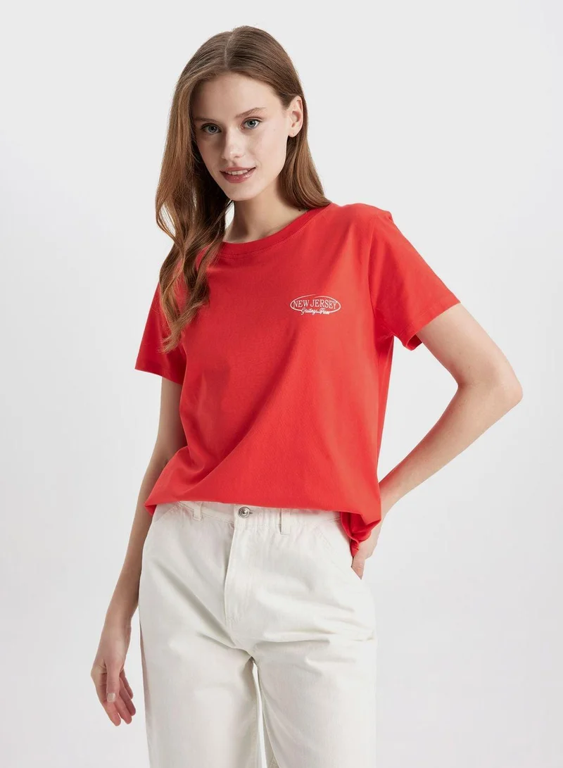 DeFacto Regular Fit Crew Neck Short Sleeve T-Shirt