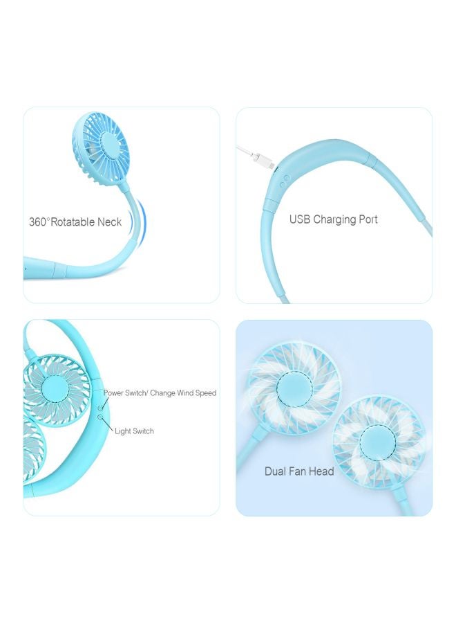 إسكدنيا مروحة رقبة معلقة قابلة للشحن LJK-188 وردي - Image 4