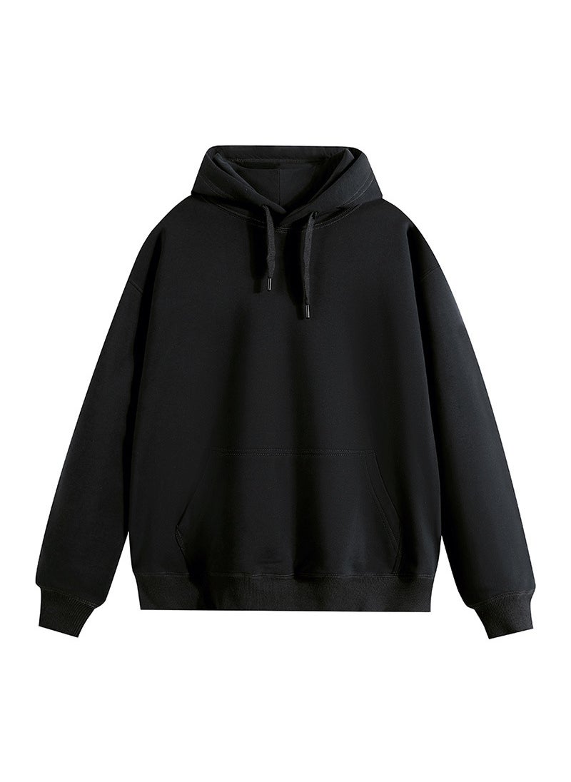 Generic - 600g Heavyweight Silver Fox Fleece Hoodie Unisex Autumn Winter Love Sweatshirt Jacket Wine Red-Hoodie - Image 1