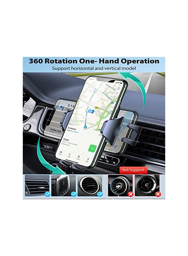 PROMASS Car Phone Holder Mount, Mobile Phone Holder for Car Air Vent, Compatible with iPhone 14 Pro Max 13 12 11, Samsung S23, Xiaomi, ONEPLUS, Google, HUAWEI and more  - Image 5