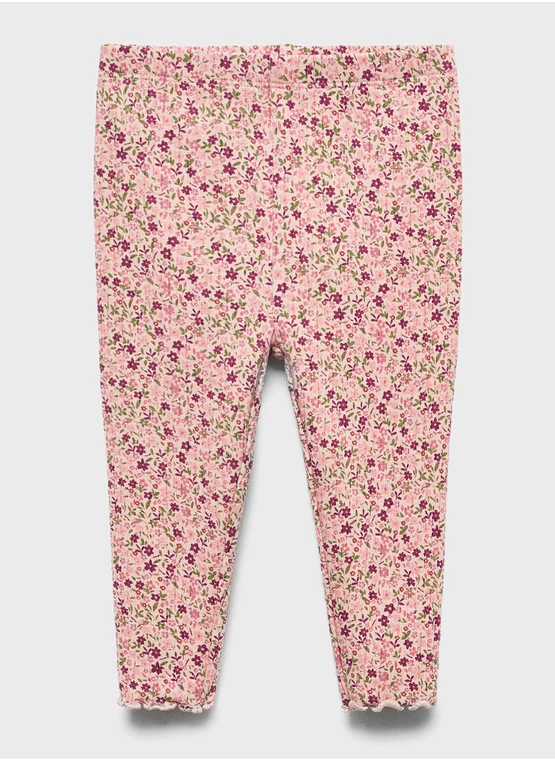 MANGO - Infant Floral Print Leggings - Image 1
