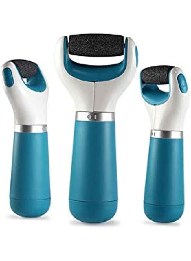 مبرد كهربائي للقدمين ومزيل للجلد الميت للحصول على قدمين ناعمتين في المنزل جهاز باديكير لطيف مزود برأسين إضافيين لإزالة الجلد الميت بفعالية - Image 4