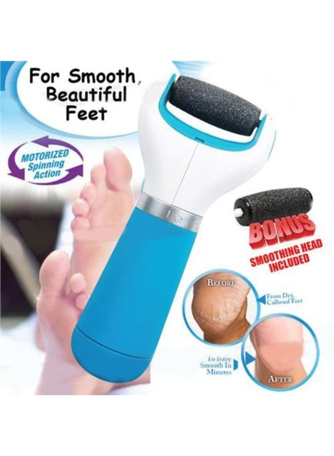 مبرد كهربائي للقدمين ومزيل للجلد الميت للحصول على قدمين ناعمتين في المنزل جهاز باديكير لطيف مزود برأسين إضافيين لإزالة الجلد الميت بفعالية - Image 2