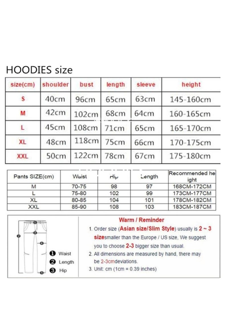 Two-piece hip-hop singer printed couple sweatshirts for men and women hooded sweatshirts - Image 4