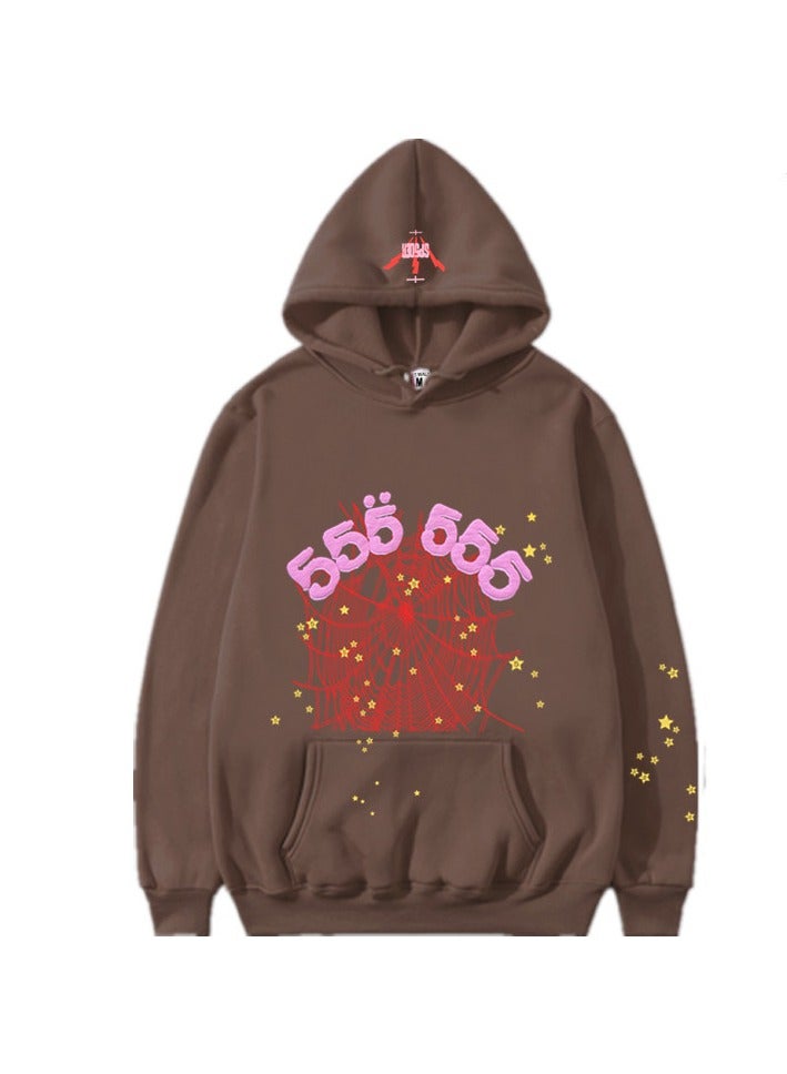 Two-piece hip-hop singer printed couple sweatshirts for men and women hooded sweatshirts - Image 2
