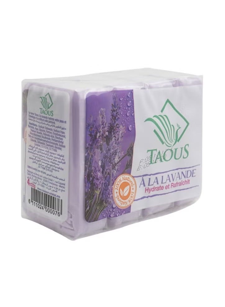 الطاووس صابون تجميل 4 قطع 125 جرام