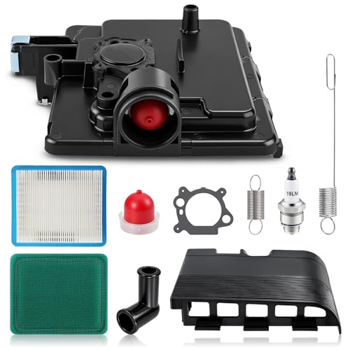 Carbbia 795259 Air Filter Cleaner Primer Base & 692298 Cover for Toro for MTD for Troy Bilt Lawn Mower w/Air Filter Cleaner 491588S Gasket Spark Plug 790849 699056 Springs Kit - Image 1