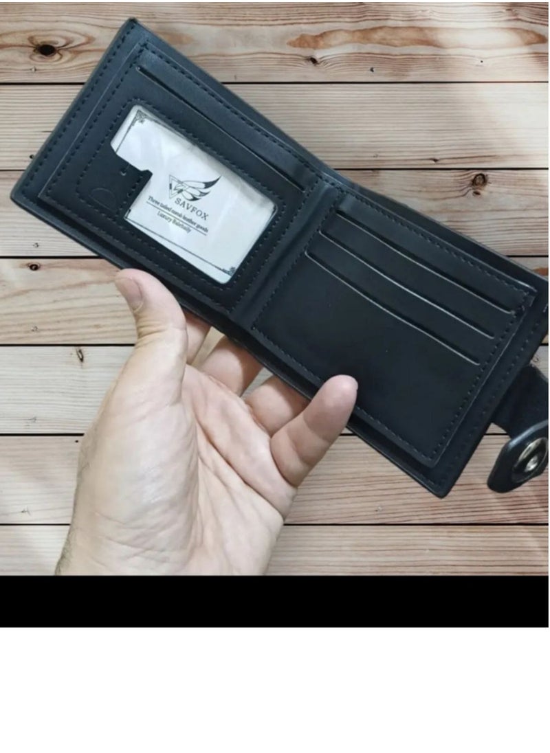 Generic - Black leather men's wallet - Image 1