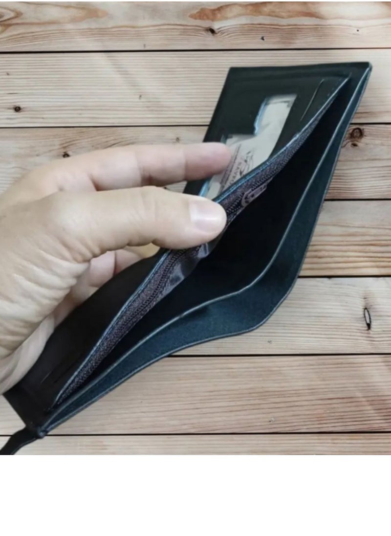 Generic - Black leather men's wallet - Image 1