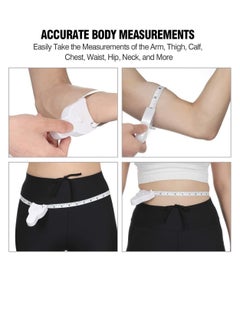 Generic Body Measure Tape 150cm Retractable Double Scale White  - Image 4