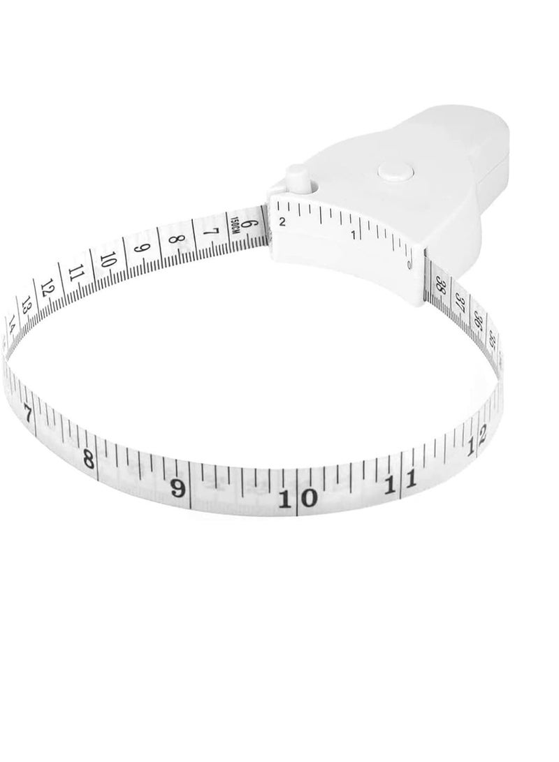 Generic Body Measure Tape 150cm Retractable Double Scale White  - Image 1