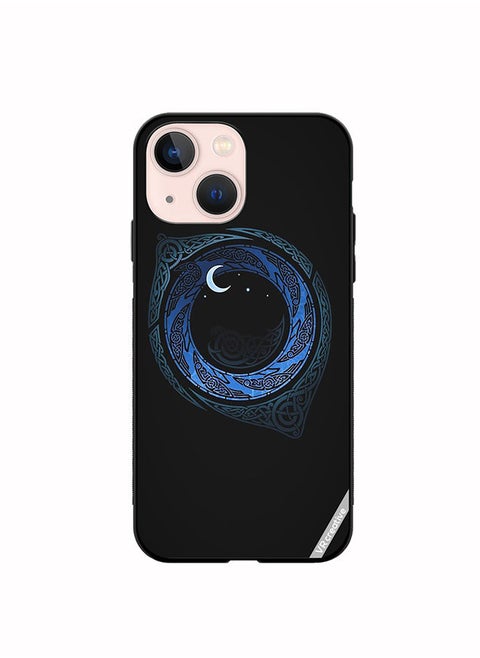 Protective Case Cover For Apple iPhone 14 Moonlight Design Multicolour