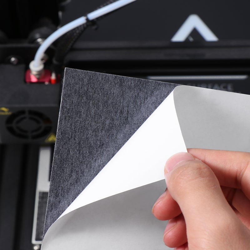 5 Pcs Heat Bed Platform Sticker Sheet 3D Printing Build Sheets for 3D Printer 220x220mm (Black) - Image 5