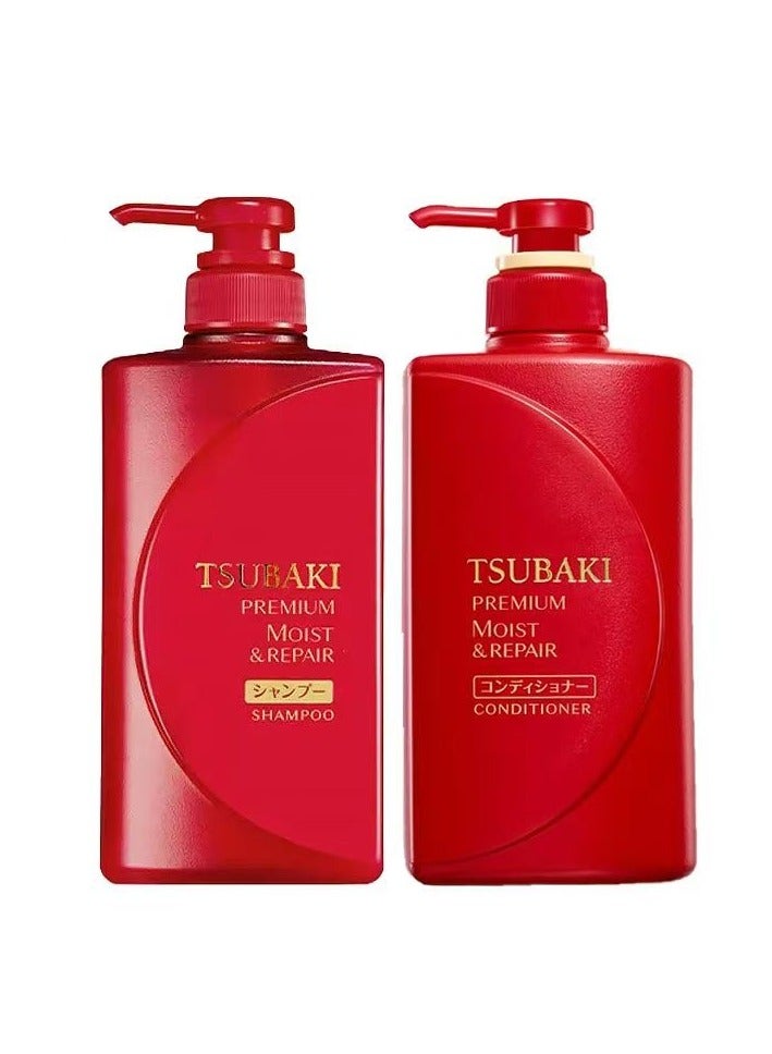 Tsubaki Moist Shampoo and Conditioner set 490ml,pack of 2 - Image 4
