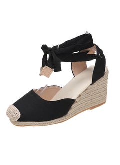 Closed Toe Espadrille Wedges Sandals Fashionable Slope Sandals With Thick Soles