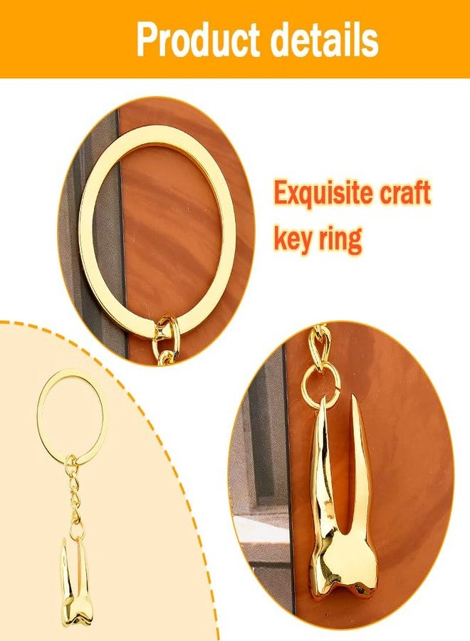 Yreamont Dentist Gifts for Best Friend Birthday Christmas Gifts for Women Men Gold Tooth Keychain Gifts for Dental Hygienist Appreciation Gifts for Dental Assistant Teacher Dental Gifts for Dental Student - Image 3