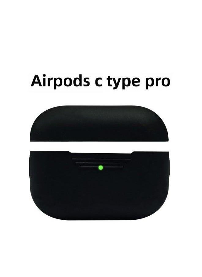Generic - Suitable For Airpods 2/3/pro 4/5/6 Generation Silicone Case Protective Apple Bluetooth Headset Case-Color:Huaqiang North Mini4 Pro4 Generation-Applicable Model:Black - Image 1