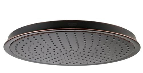 hansgrohe Raindance Classic 13-inch Showerhead Upgrade Classic 1-Spray RainAir Air Infusion with Airpower with QuickClean in Rubbed Bronze, 28428921, Medium - Image 2